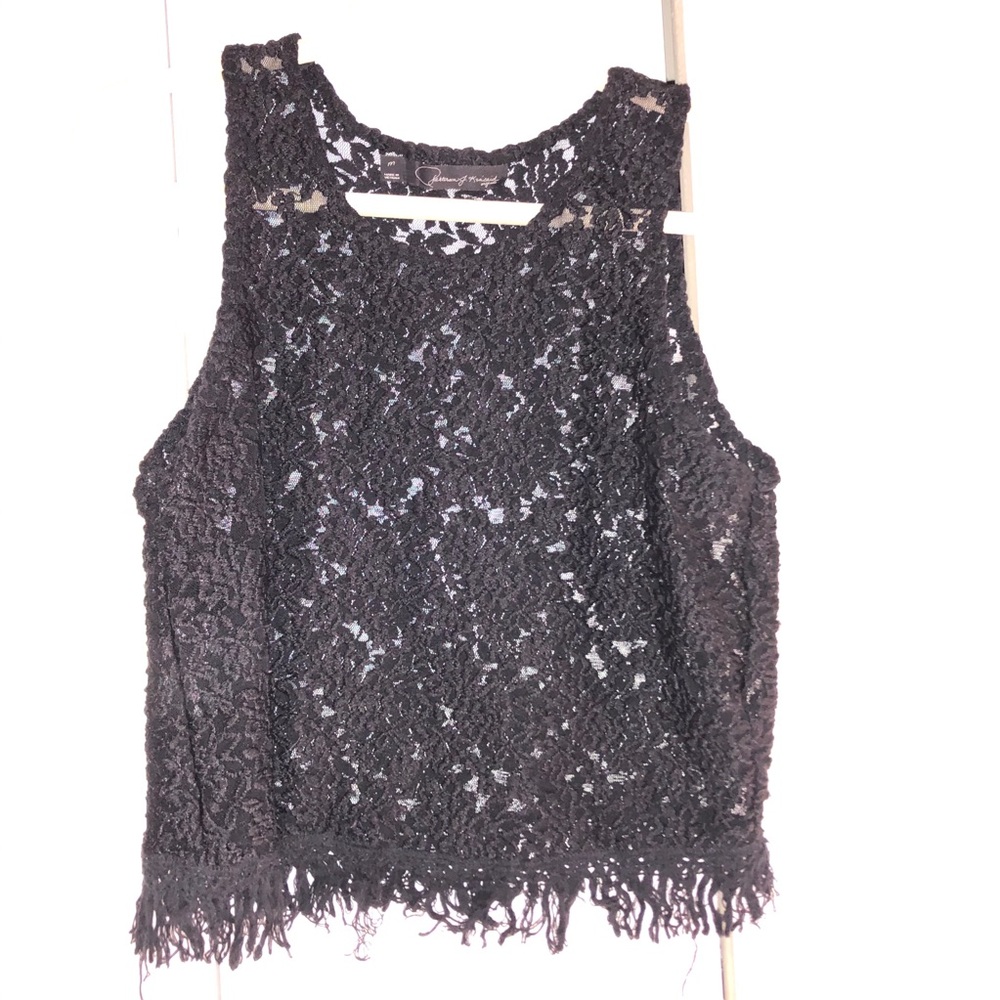 Super cute black lace tank top y2k 90s vibes